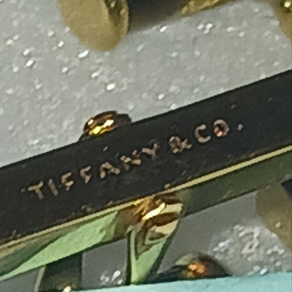 Tiffany & Co 14k Gold /Tiger Eye Cufflinks 🐅✨️ - Picture 4 of 9